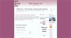 Desktop Screenshot of gotgoodlist.com